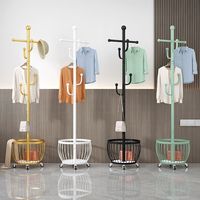 Porte-manteau et penderie sur pied en métal, pliable et mobile, pour chambre et entrée