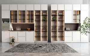 Rustic Living Room <b>Sideboard</b> with Wine Storage No-Paint Craftsmanship Factory Direct - Product Image 3