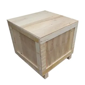 Fumigationfree Transport Box With Pallet For Easy Loading And Unloading Cheap Wood Crate For Export With Printable LOGO