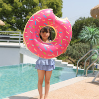 Vente chaude été gonflable beignet anneau de bain piscine flotteurs beignet Tube gonflable beignet été fête faveur pour les enfants