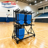 Chaise de côté de terrain de haute qualité, siège VIP pliable et rembourré, sièges sportifs pour le basketball, la salle de sport, chaise pliable portable pour équipe
