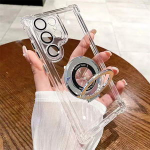 <span class=keywords><strong>Coque</strong></span> de téléphone transparente en acrylique pour <span class=keywords><strong>Samsung</strong></span> S26 S25 S23 S22Ultra S24Fe A56 A16 A35 A17, support magnétique, protection contre les chocs, best-seller - Product Image 1