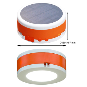 Luz LED colgante para tienda de campaña ABS, linterna de cadena recargable solar y USB clasificada IP65 con brillo ajustable RGB, LED, luz de tienda de campaña - Product Image 6