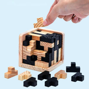 Unisex 3D cubo Puzzle creativo educativo giocattolo in legno per <span class=keywords><strong>5</strong></span> 7 <span class=keywords><strong>anni</strong></span> apprendimento precoce cervello IQ <span class=keywords><strong>gioco</strong></span> di mente regalo perfetto per bambini - Product Image 6