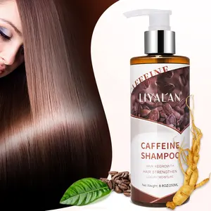Оптовая продажа OEM/ODM, частная марка кофеина, шампунь для волос с натуральным эфирным маслом для защиты от выпадения волос