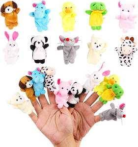 Juego <span class=keywords><strong>de</strong></span> 10 Marionetas <span class=keywords><strong>de</strong></span> Dedo para Cuentos, Mini Figuras <span class=keywords><strong>de</strong></span> Peluche, Juguetes <span class=keywords><strong>de</strong></span> Peluche Suaves, Marionetas <span class=keywords><strong>de</strong></span> Dedo para Niños - Product Image 1