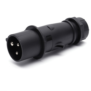 Prise industrielle 16A IP44 étanche, connecteur d'alimentation 220V avec mise à la terre standard, matériau plastique - Product Image 1