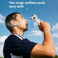 Intelligenter Tragbarer Sommer-Outdoor-Ventilator Hochwertiger Tragbarer Mini-Ventilator Wiederaufladbarer Handventilator Fußball-Weltmeisterschafts-Fan