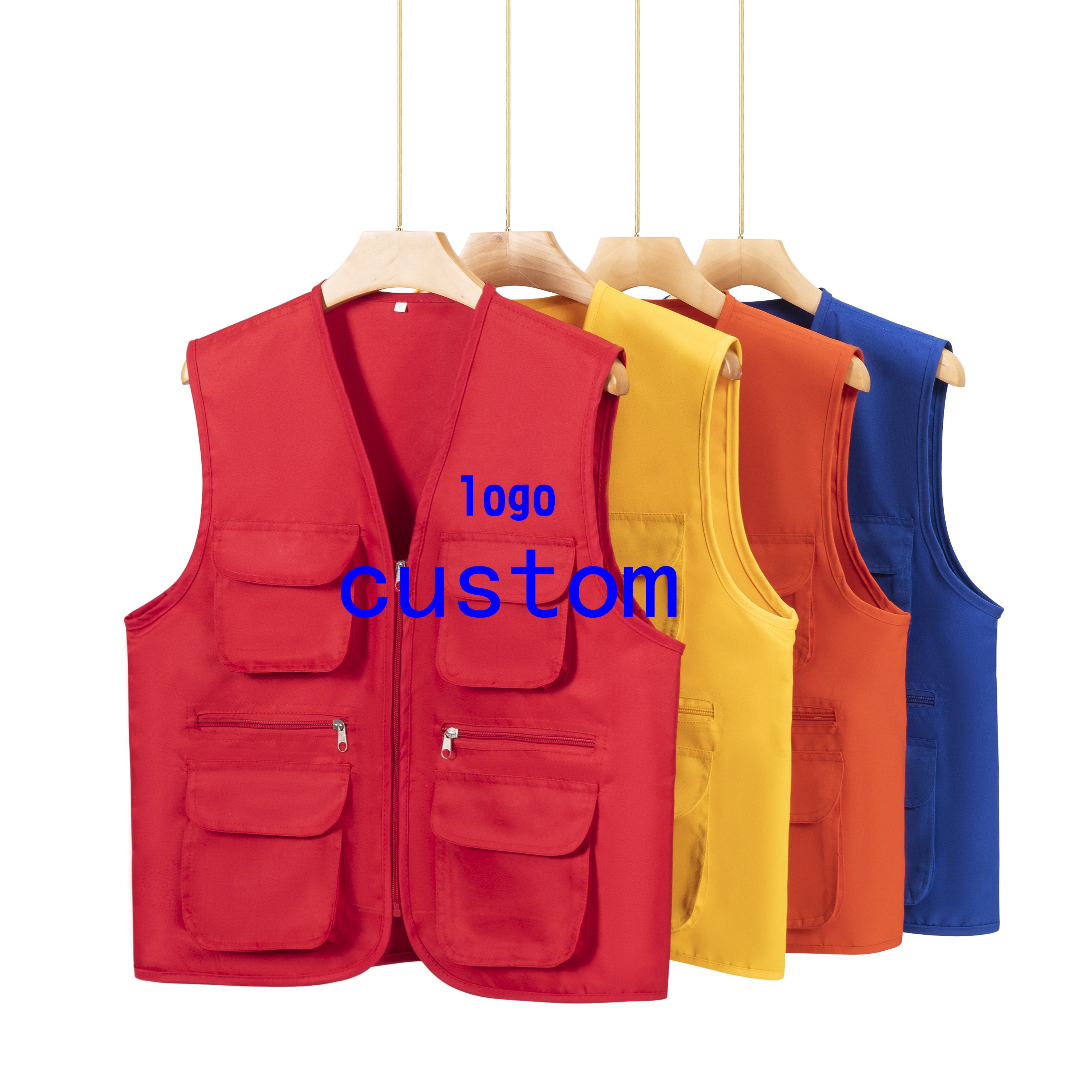 Best-selling polyesterCustom designs newest hot sales outdoor men's multi pocket photography vest fishing cotton vest