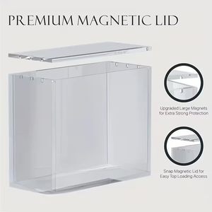 กล่องอะคริลิคแบบกำหนดเองพร้อมฝาปิดแม่เหล็กแข็งแรง กล่องโชว์อะคริลิค ETB - Product Image 3