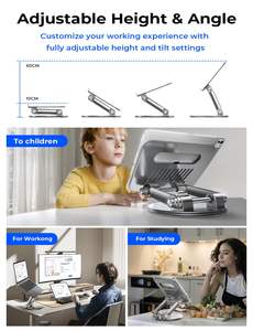 Soporte Portátil para Laptop LISEN, Elevador Universal para Computadora, Soporte Plegable para <span class=keywords><strong>Notebook</strong></span>, Ligero, para Viajes y Negocios - Product Image 6