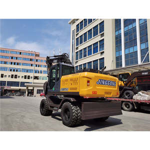 Excavadora de Ruedas JG150S de 13.5 Toneladas, Máquina de Movimiento de Tierras de Uso Pesado con Rompedor de Tuberías, Gran Venta en el Sudeste Asiático - Product Image 2