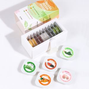 Masque de boue naturel et biologique pour le soin du visage, en gros usine : Curcuma, Aloès, Matcha, Thé Noir, Argile Rose - Product Image 1