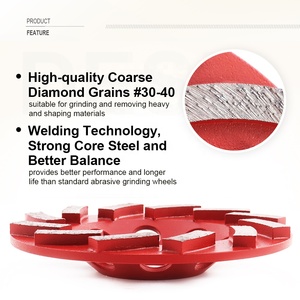 Disque de meulage diamanté turbo soudé haute fréquence de 4/4,5/5 pouces pour le meulage et le débavurage du béton et du granit - Product Image 5