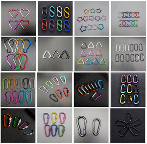 Oem/ODM Chất lượng cao xoay khóa hợp kim nhôm D Vòng Kim Loại Snap <span class=keywords><strong>Carabiner</strong></span> Keychain Clip đen cắm trại Phụ kiện cho tour du lịch - Product Image 5