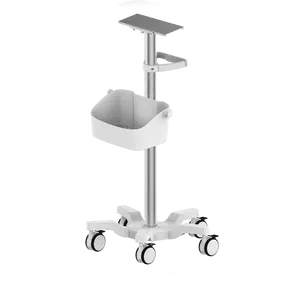 בסיס שקיעה בגובה קבוע מותאם אישית בית חולים רפואי סימן חיוני מטופל צג עגלת עגלת מעמד מתגלגל ISO13485 FDA