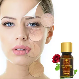 Venta al por mayor cuidado de la cara tratamiento de blanqueamiento de aceite esencial Ultra brillo impecable de aceite 10 mL