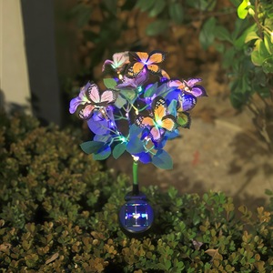 Luz Solar con Forma de Mariposa y Flor, Decoración de Jardín para Exteriores, Resistente al Agua, Portátil - Product Image 4