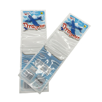 Conception de jouet d'avion de sac en plastique imprimé transparent d'approvisionnement d'usine pour l'emballage de cachetage de jouet d'enfants pour l'utilisation d'achats de cadeau