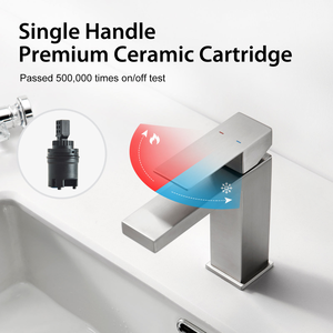 Modern minimalist style fits vessel basin easy to operate 304 stainless steel single hole bathroom vessel sink faucet - Product Image 3