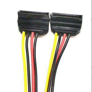 Sata <b>Power</b> Cable 15P To 2x 4Pin Molex <b>Adapter</b> For Hard Drive <b>Power</b> Supply Connector - Product Image 2