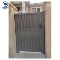 Puerta Plegable de Suspensión Abierta para Patio, Venta al por Mayor de Fábrica Prima, Nuevo Modelo, Conjunto de Puerta para Patio, Valla de Entrada para Patio, Aluminio