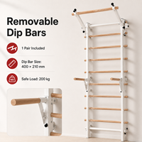 Escalera Sueca de Madera para Ejercicios de Estiramiento Corporal, Montada en la Pared, Venta Caliente de Fábrica China