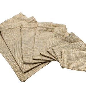 Bolsa de yute lavada con cordón <span class=keywords><strong>para</strong></span> zapatos, manualidades, café, decoración del hogar, a prueba de polvo, bolsa de embalaje, bolsa de regalo con MOQ bajo - Product Image 4