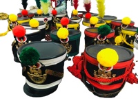 Vente en gros de logo brodé à la main Logo client Chapeaux hussards Shako réglables de haute qualité