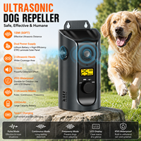 2026 Dresseur de chiens ultrasonique rechargeable par panneau solaire, en plastique écologique, anti-aboiement