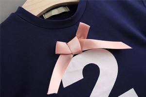 Conjunto de Dos Piezas: Camiseta con Estampado de Dios Hindú (60% Algodón, 40% Poliéster) y Falda de Tul para Niñas - Product Image 5