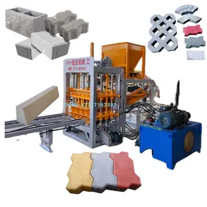 Línea de producción de bloques de construcción de gran capacidad, maquinaria automática de fabricación de bloques de ladrillo hueco de hormigón a la venta