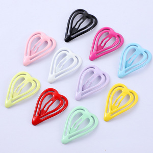 Clip à franges en forme de cœur de couleur bonbon, 5,5 cm, en résine plastique, pour femmes, usage quotidien - Product Image 3