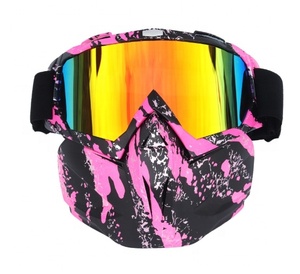 Gafas de moto de alta calidad Deportes al aire libre bicicleta Motocross montar a prueba de viento gafas de esquí Cobertura facial completa - Product Image 4