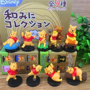 Personalizado al por mayor Pvc 9 unids/set Animal oso escultura modelo juguete Anime misterio Poohs figura de acción caja ciega - Product Image 3