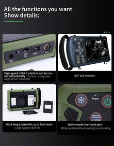 Scanner de grossesse pour animaux de grande taille professionnel, appareil d'échographie vétérinaire étanche avec sonde rectale pour bovins et chevaux - Product Image 3