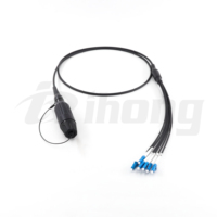 Connecteur Junior BEAM 6 fibres, prise terminée, cordon de brassage fibre optique blindé pour environnements difficiles