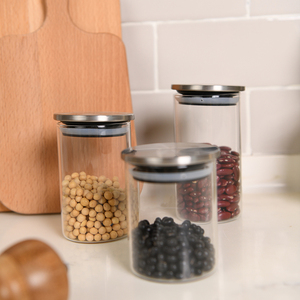 Aspire 2022 Hot Sale Glass storage jar Transparent Storage Containers High borosilicate glass