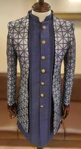 Designer Embroidered Indowestern Sherwani Set <b>for</b> Men with Stylish Kurta and <b>Jacket</b> <b>for</b> <b>Weddings</b> Parties & Traditional Functions - Product Image 2