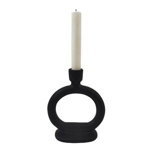Vente en gros de formes de <span class=keywords><strong>calebasse</strong></span> Bougeoir en céramique pour la décoration artistique de la maison Artware - Product Image 6