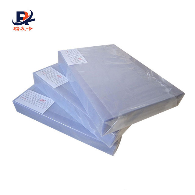 Factory Price Clear PVC Card Raw Material Strong Coated Overlay with Glue for Plastic Card Made in China