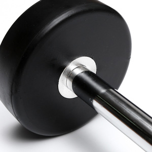 Chine en gros équipement de conditionnement physique différents <span class=keywords><strong>poids</strong></span> <span class=keywords><strong>fixe</strong></span> EZ curl haltère en caoutchouc - Product Image 4