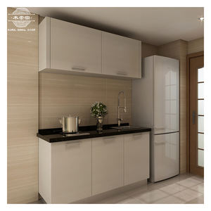 Cucina Monoblocco per Appartamento Piccoli Armadietti da Cucina in Legno Unità Cucina Tutto in <span class=keywords><strong>Uno</strong></span> Credenza per Hotel Produzione Mobili all'Ingrosso - Product Image 1