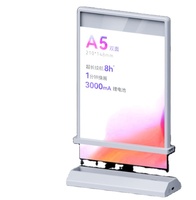 Étiquette alimentaire LED sans fil décorative personnalisée pour table, rechargeable, double face, ultra-mince, résistante aux intempéries, pour traiteur et buffet, vente en gros