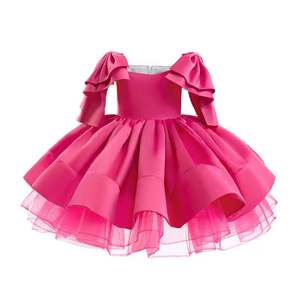 Front Short Back Long Appliqued Sequins Lace Tulle A-Line High/Low Hem <b>Flower</b> <b>Girl</b> <b>Dress</b> for Stage Performance Costume - Product Image 5