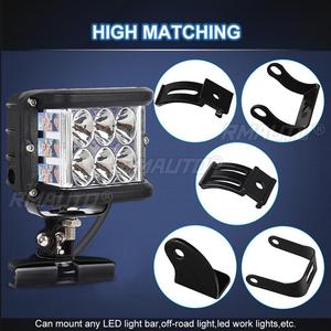 ขายึดไฟ LED แบบปรับได้ 2 ชิ้น สำหรับติดตั้งบนเสาฝากระโปรงรถยนต์ SUV ATV 4WD สำหรับขับขี่ออฟโรด - Product Image 5