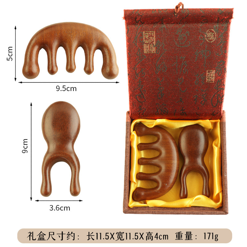 Ensemble de peignes de massage Gua Sha D