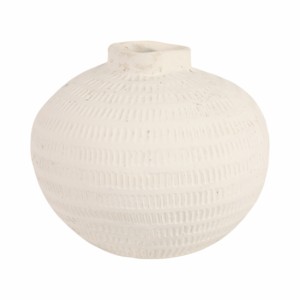 Vaso Piccolo Texturizzato Moderno Arrotondato per Arredamento Casa e Complemento d'Arredo Floreale - Product Image 1