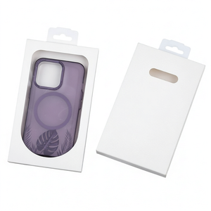 Boîtes rigides en carton gris pour coques de téléphone portable électroniques 3C, prix d'usine, recyclables, vernissage, gaufrage, revêtement UV, forme carrée - Product Image 1