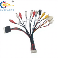 Accessoires multimédia de voiture Faisceau d'alimentation 24 broches Câble vidéo de caméra de câblage complet RCA pour audio de voiture